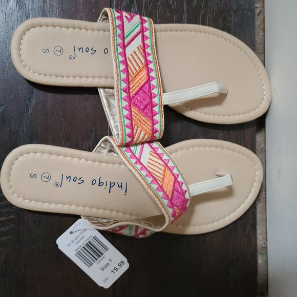 Pink Indigo Soul Sandal size 7 - Picture 1 of 2